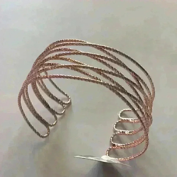 INC new Gold Rose Gold Tone Crisscross Bra… - Picture 8 of 8